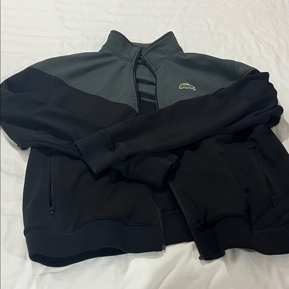 Lacoste Black and Dark Gray Lightweight Jacket